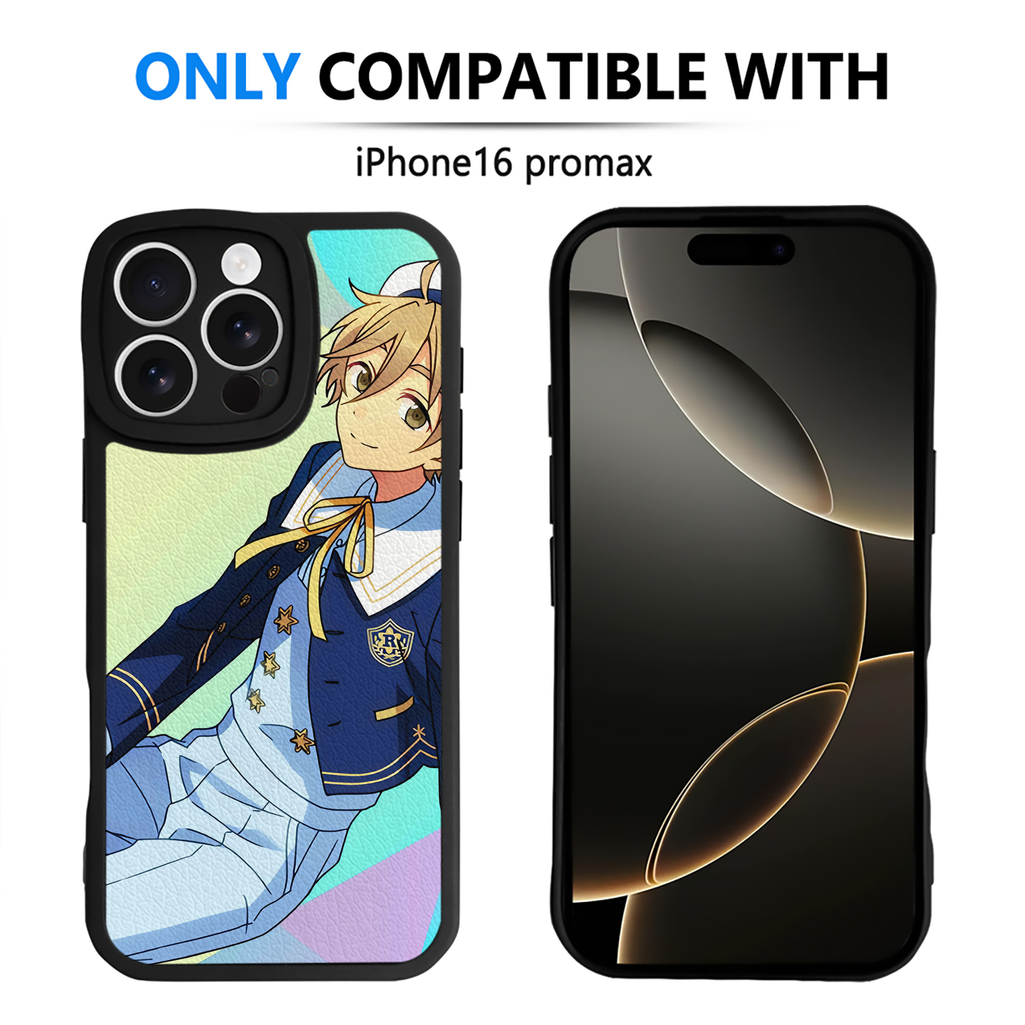 （画像用） あんさんぶるスターズ! Ensemble Stars 【iPhone 16シリーズ対応】シリコンスマホケース（レザー調） 材質：シリコン